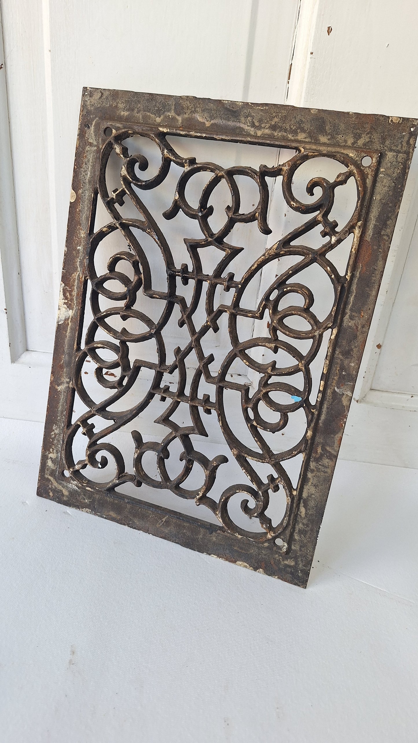 10 x 14 Fancy Antique Floor Vent Cover, Cold Air Return