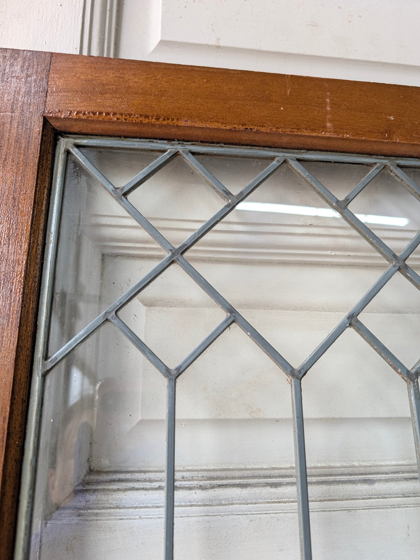 Leaded Glass Cabinet Doors, Victorian Era Built In Cabinet Doors
