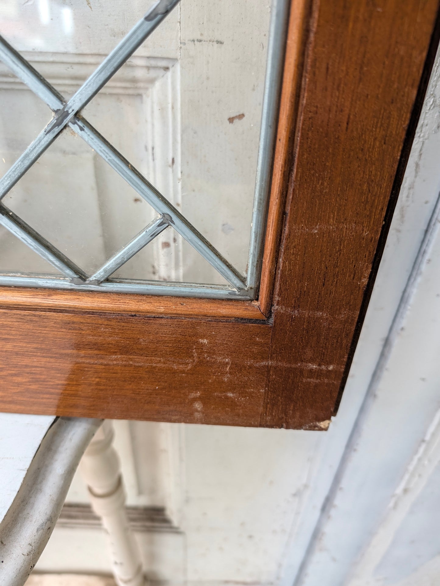 Leaded Glass Cabinet Doors, Victorian Era Built In Cabinet Doors