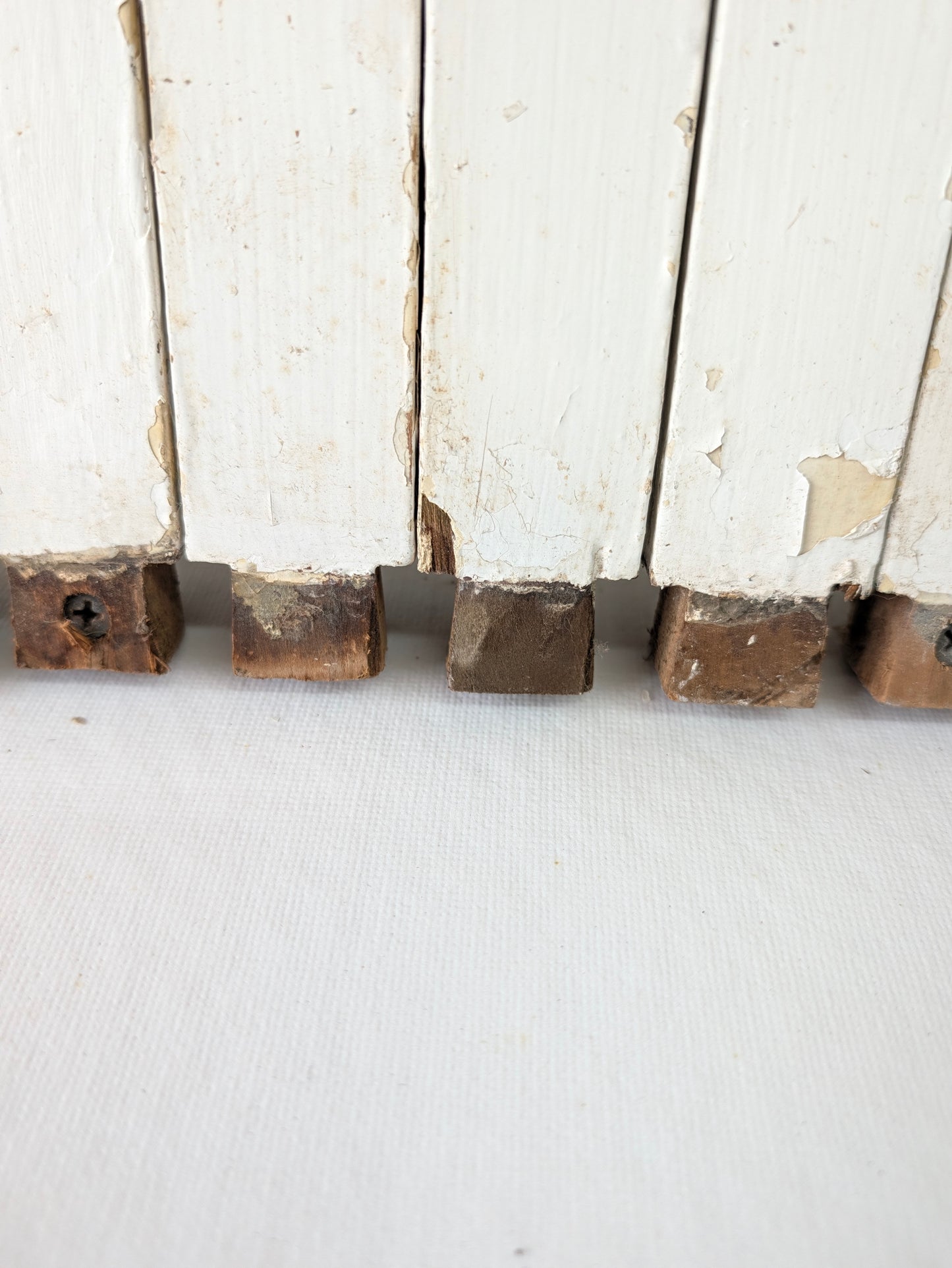 Set of 16 Antique Spindles, 16 Old Wood Stair Balusters