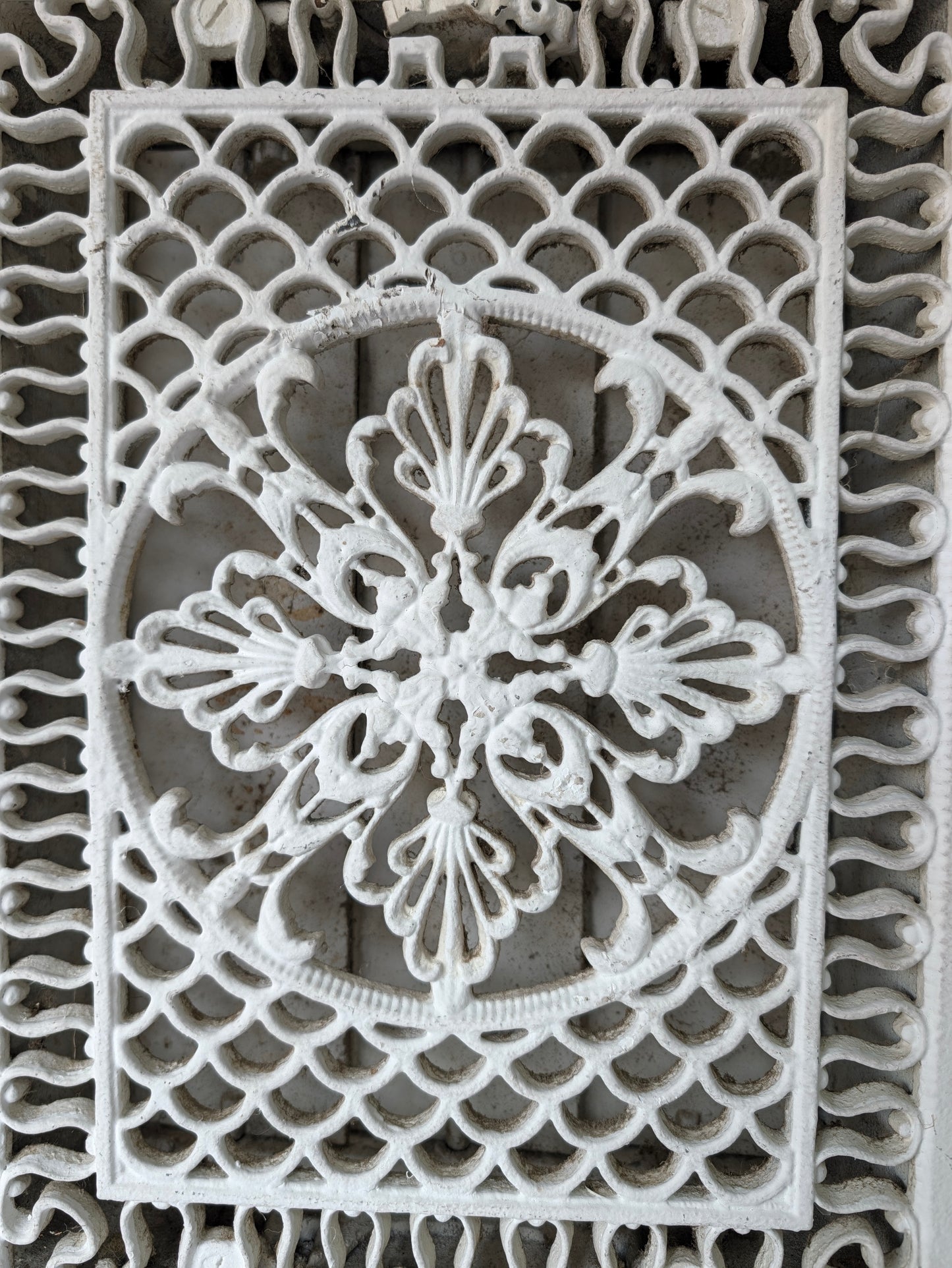 12 x 16 Ornate Vent Cover with Working Louvers, Flower Design