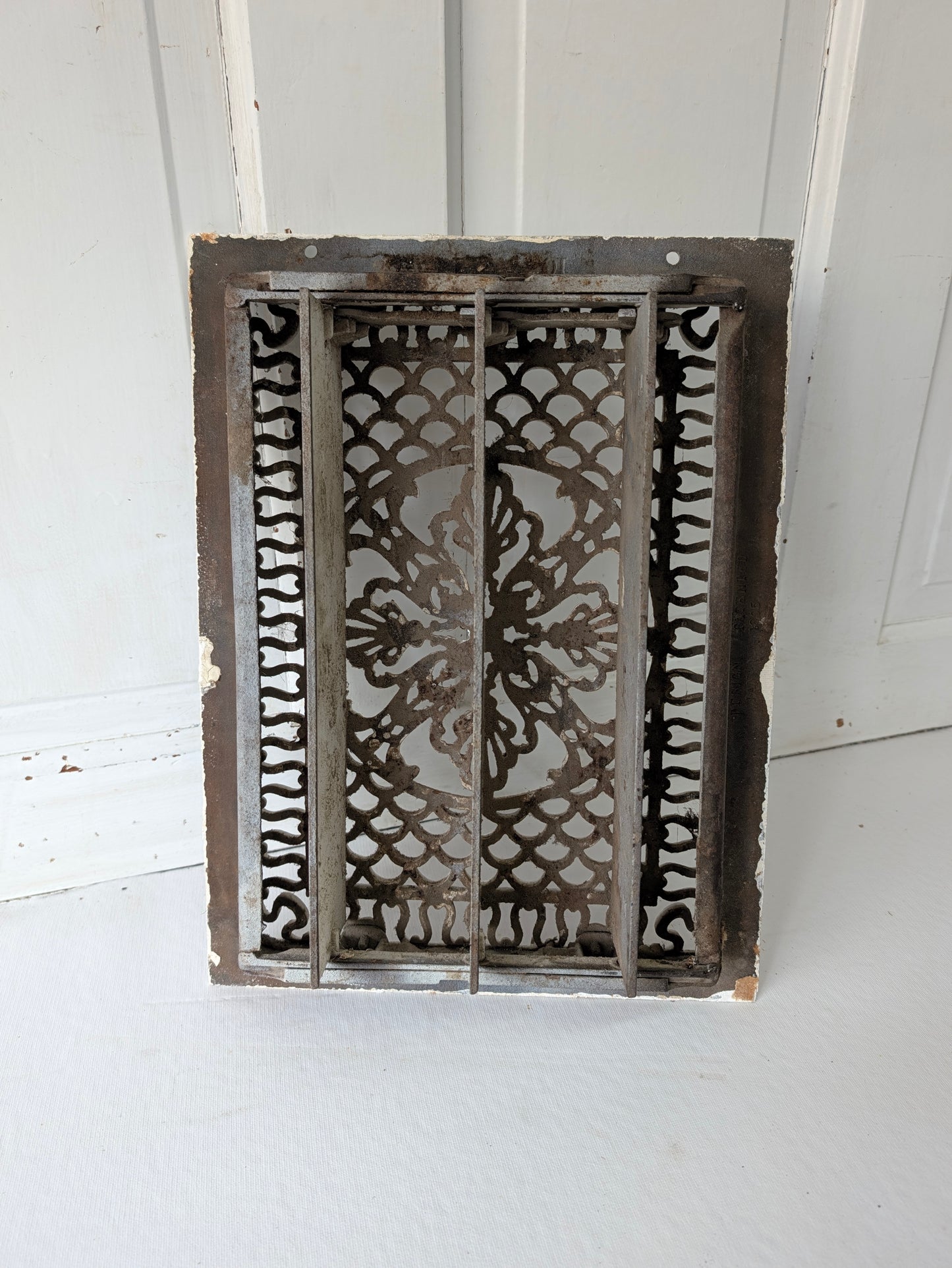 12 x 16 Ornate Vent Cover with Working Louvers, Flower Design