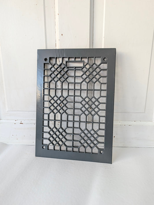 10 x 14 Grey Iron Vent Cover, Antique Floor Vent