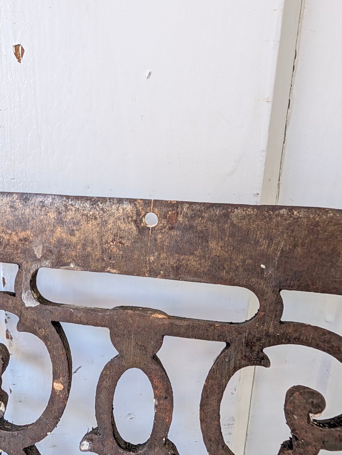 10 x 14 Scroll Design Vent Cover, Vintage Cast Iron Register