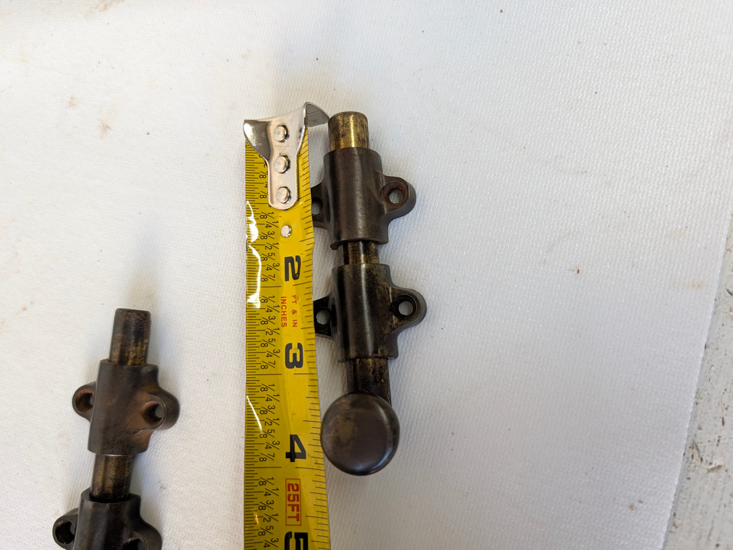 Short Antique French Door Slide Bolt, Iron Slide Bolt Locks for Double Doors