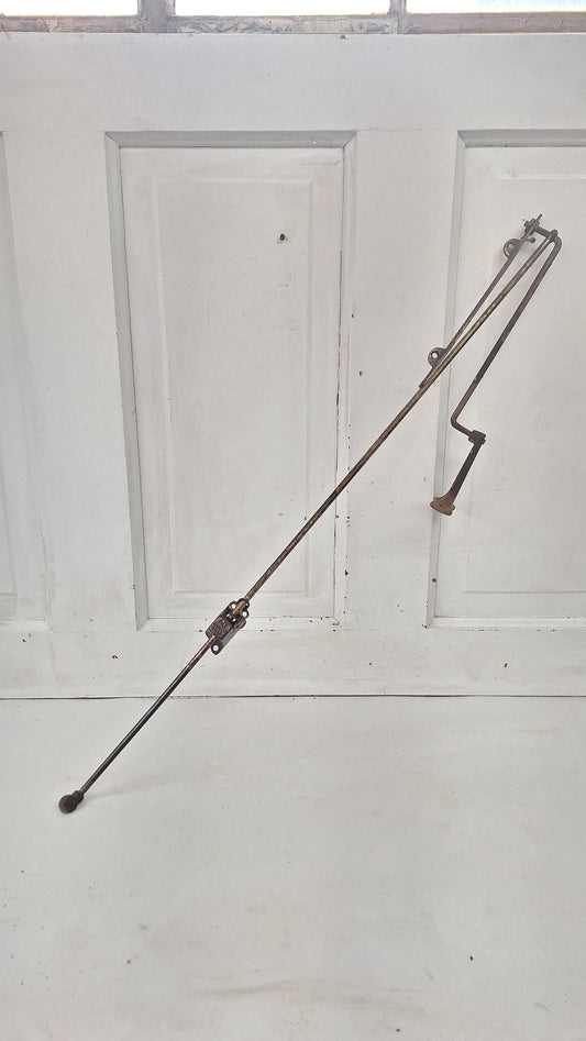 28" Antique Transom Window Operator, Transom Rod Hardware