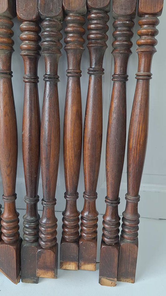 23 Antique Spindles, Staircase Spindles, Staircase Balusters, Staircase Railing Antique Table Legs, Salvaged Spindles, Wood Spindles #111604