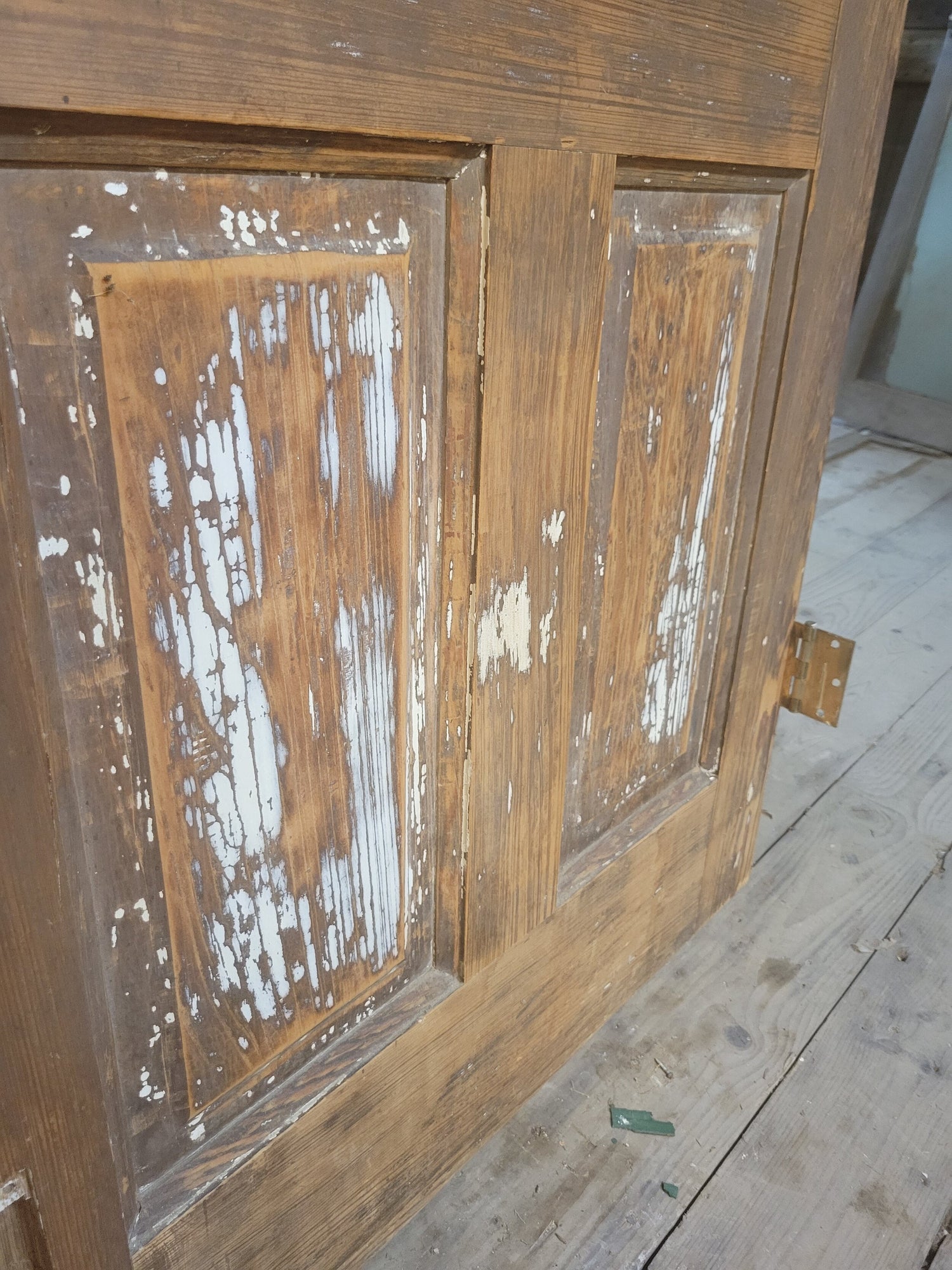 Distressed Paint Antique Double Door Set, Ships Free