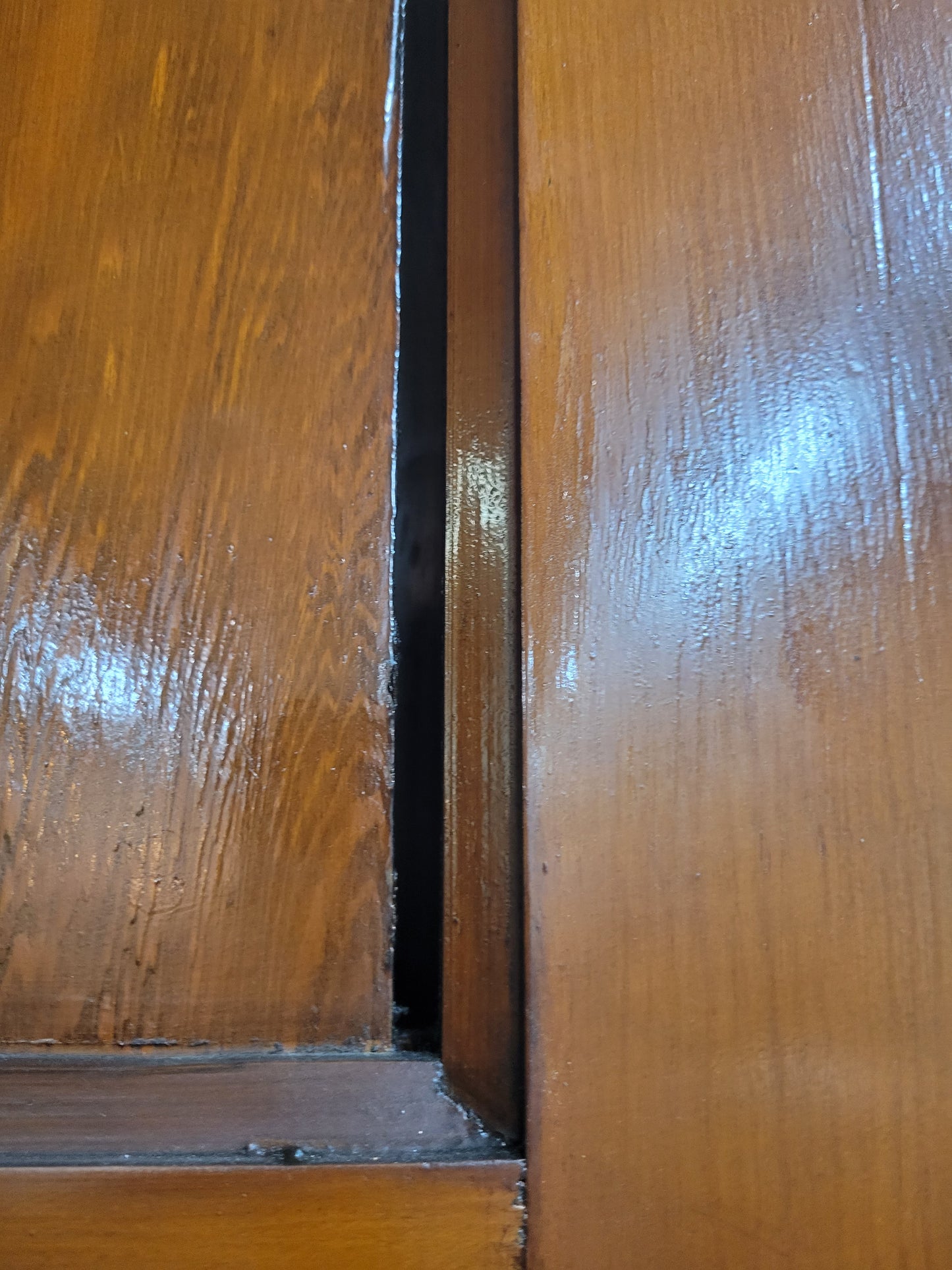 9' Pair of Vintage Three Paneled Doors, Large Double Door Set, #1