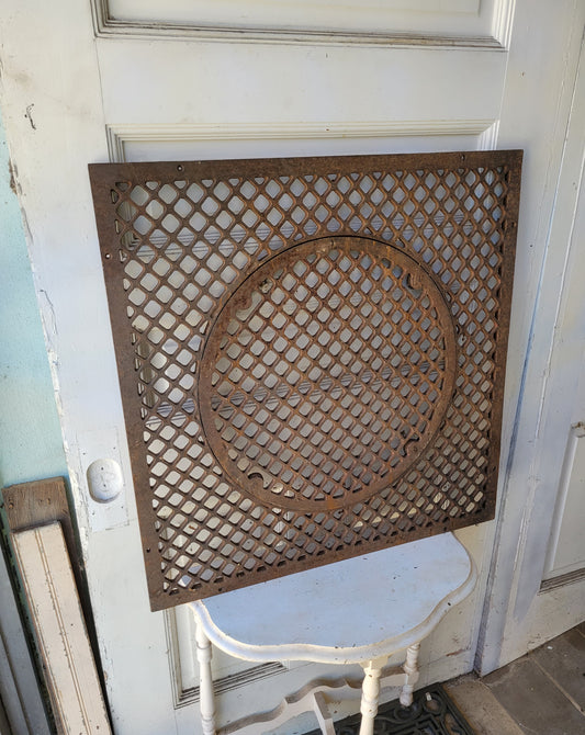 29" Square Lattice Design Cold Air Return Vent, Large Floor Metal Register Grate #081009