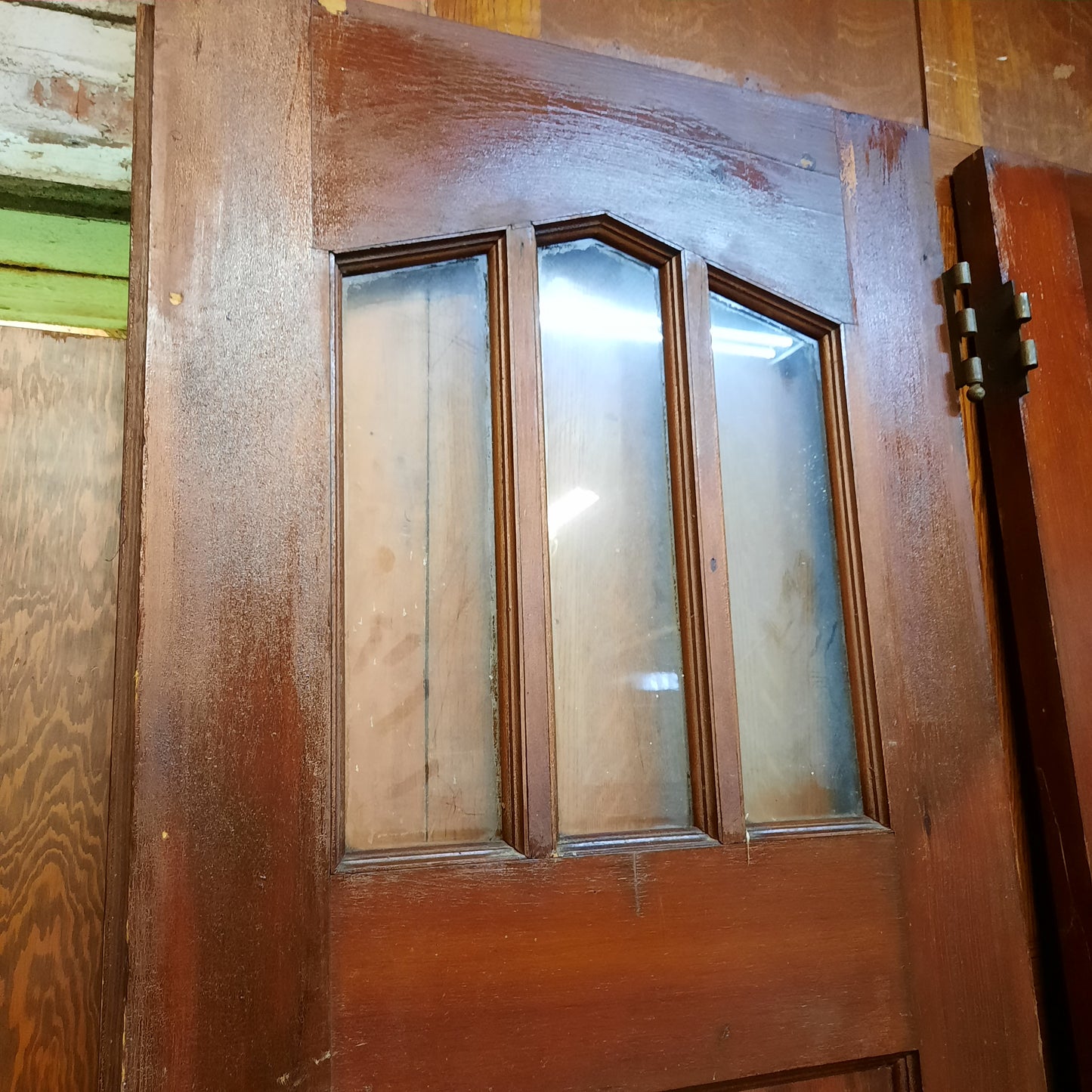 Set of Vintage Double Church Doors, Gothic Window Design Set of Wooden Doors