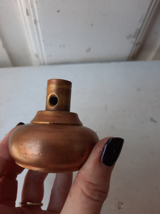 Antique Doorknob with Interlocking Loop Design, Swirl Pattern Bronze Door Knob